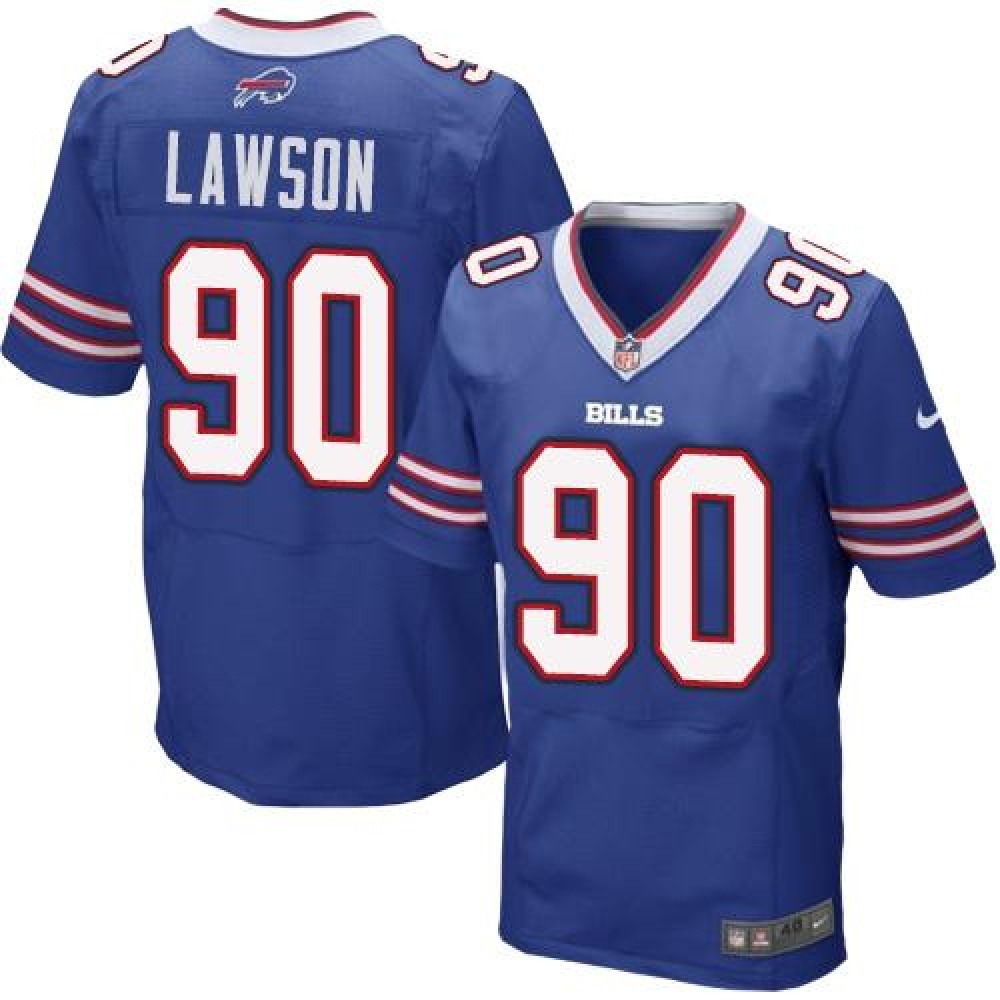 Bills #90 Shaq Lawson Royal Blue Team Color Men's Stitched NFL New Elite Jersey