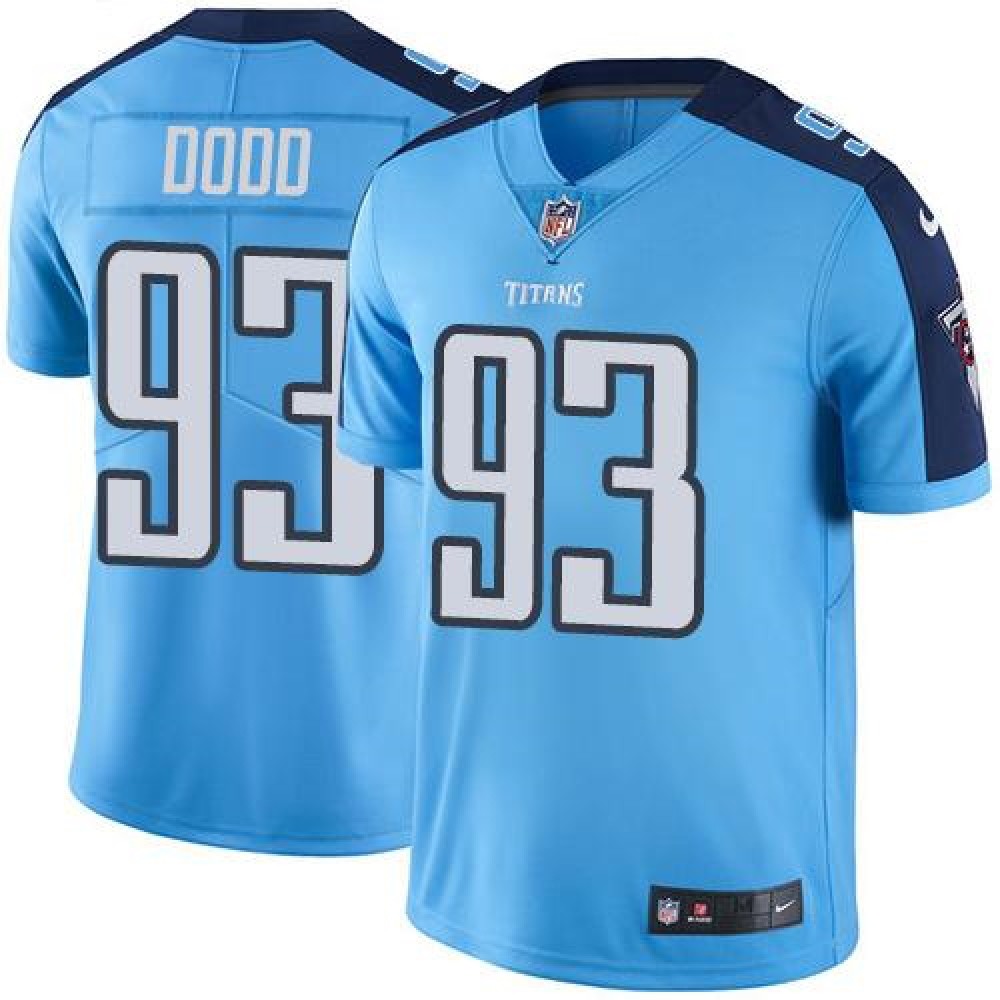 Titans #93 Kevin Dodd Light Blue Men's Stitched NFL Limited Rush Jersey