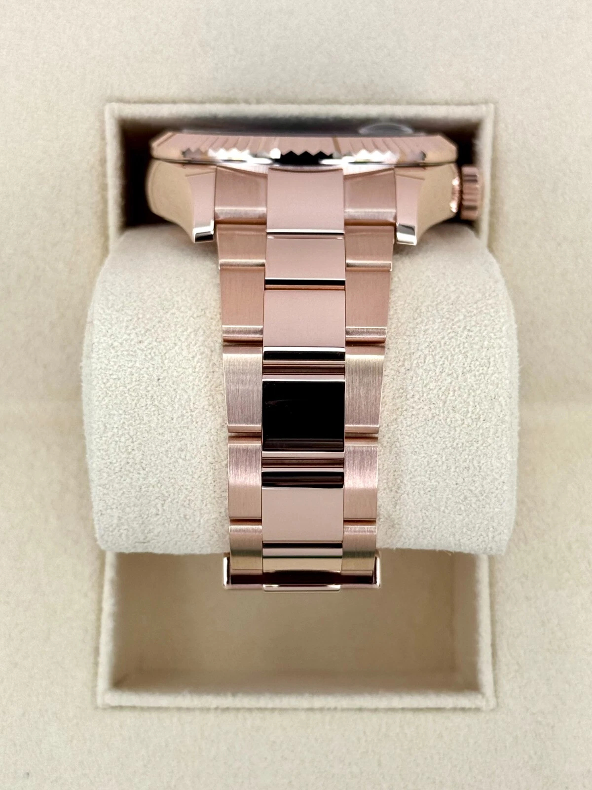 Rolex Sky-Dweller Blue Dial Super Clone Swiss ReplicaWatch 18k Rose Gold Oyster Bracelet Ref 336935 9002 Swiss Movement