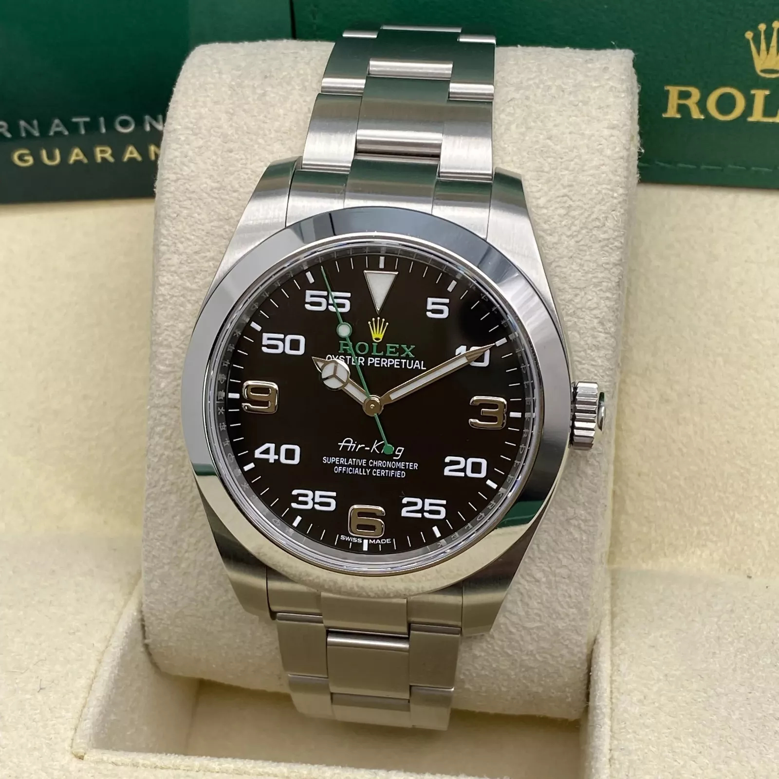 Rolex Air-King Black Dial Super Clone Swiss Replica Watch Ref 126900 3230 Movement