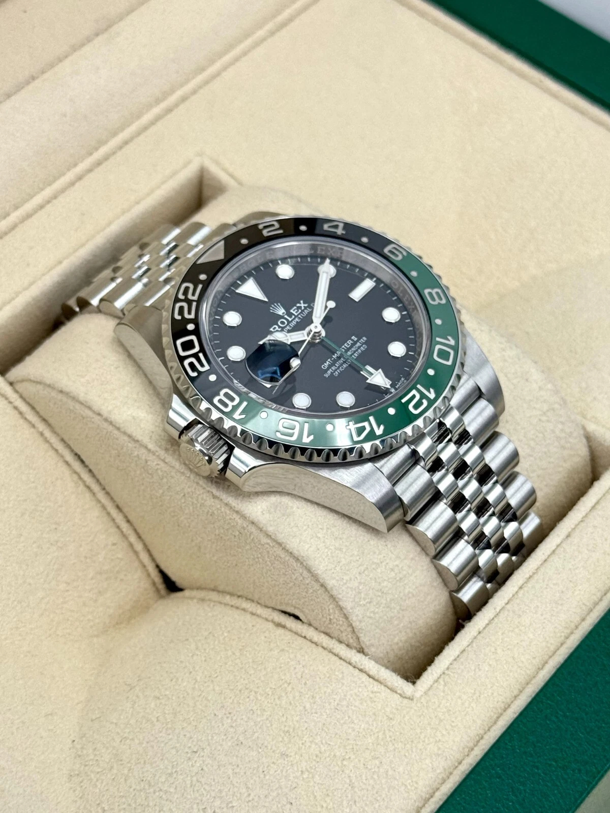 RolexGMT Masterll Sprite 'Jubilee Bracelet'SuperClone Swiss Replica Watch Ref 126720VTNR 3285S wiss Movement