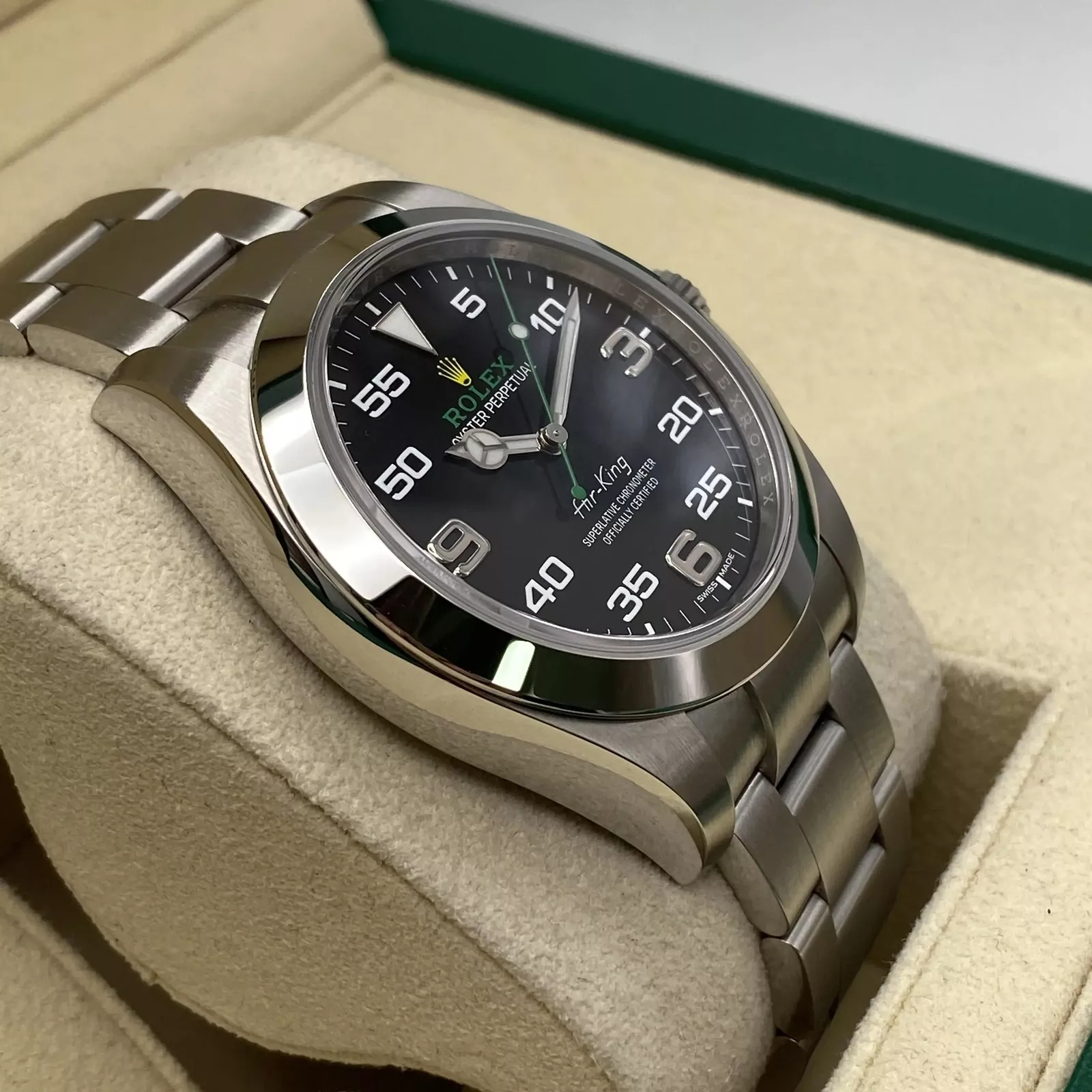 Rolex Air-King Black Dial Super Clone Swiss Replica Watch Ref 126900 3230 Movement