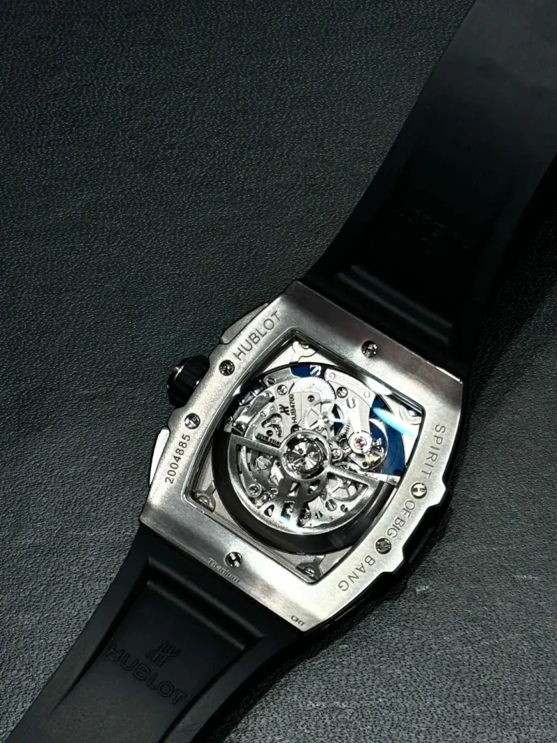 Hublot Spirit of Big Bang Ref. 641.NX.7170.LR Super Clone Watch – Titanium Skeleton Dial Rubber Strap Fake Replica