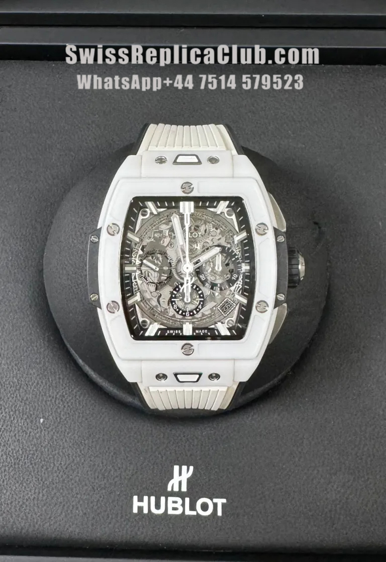 Front view of Hublot Spirit of Big Bang 642.HX.0170.RX titanium ceramic super clone watch