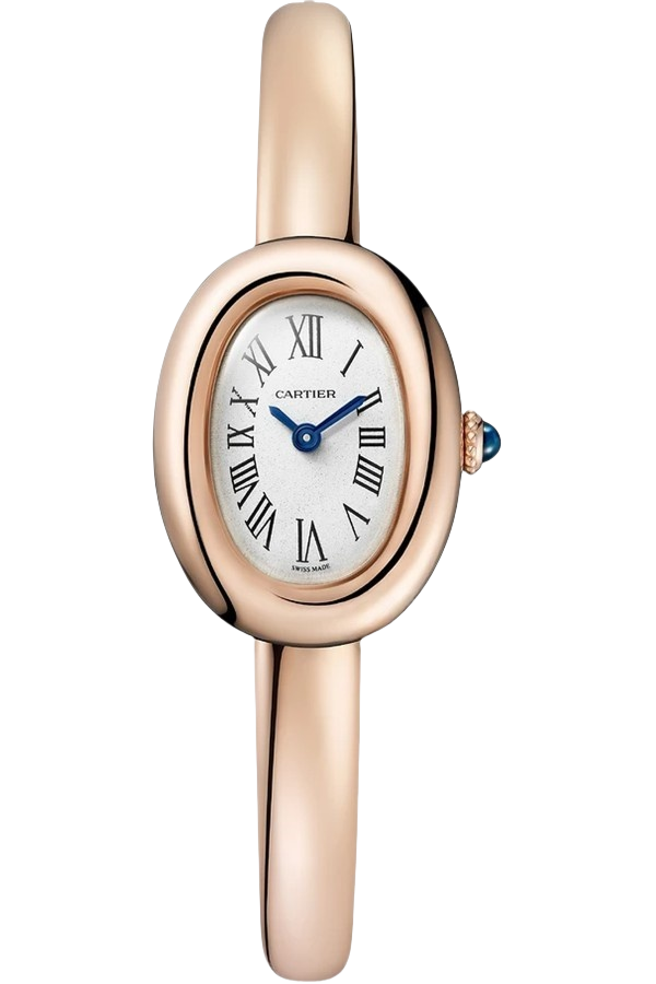 Cartier Baignoire WGBA0048 Super Clone Watch – Rose Gold Diamond Bezel Silver Roman Dial Swiss Fake Replica Quartz Movement