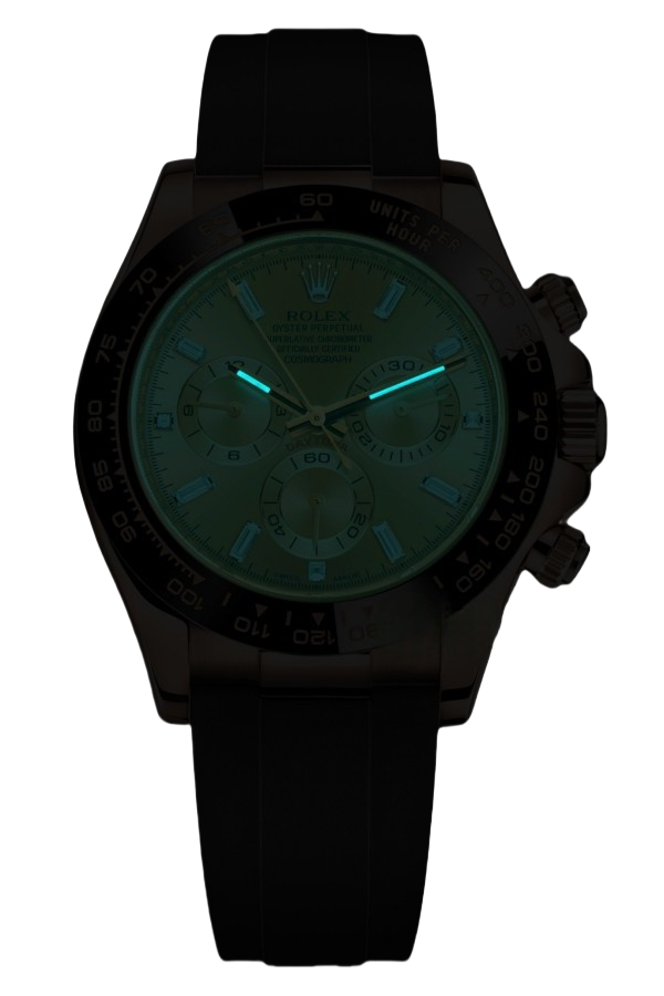 Rolex Cosmograph Daytona Super Clone Swiss Replica Watch 18k Everose Gold Oysterflex Strap Sundust Dial Ref M116515LN-0021