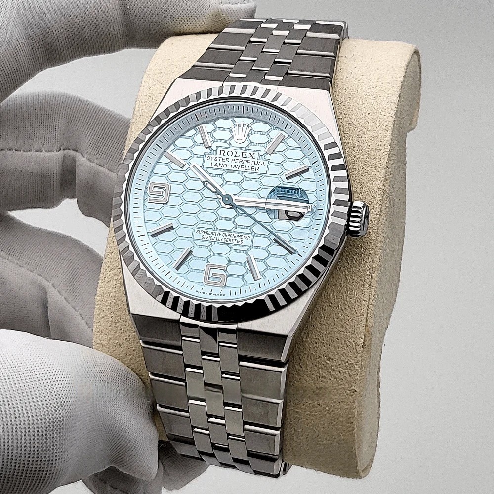 Rolex Land-Dweller 40mm M127336-0001 Super Clone Watch – Oyster Steel Blue Dial Replica