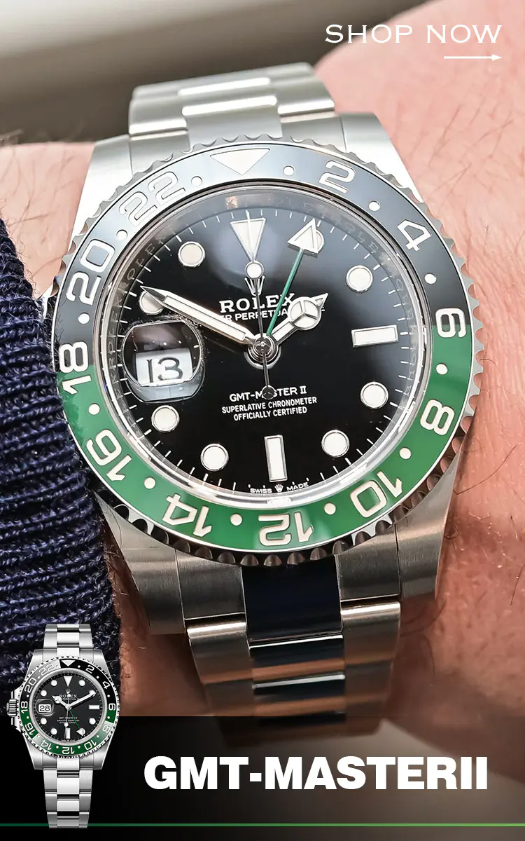 Discover our premium collection of Rolex GMT Master replica watches, famed for their dual time zone functionality and distinctive two-tone bezels. Our GMT Master super clone timepieces faithfully replicate the original’s classic design, including the iconic Pepsi, Coke, and Batman bezels. Each fake Rolex GMT Master offers flawless 1:1 detailing, precise automatic movements, and durable construction—perfect for travelers and collectors seeking high-quality replicas.