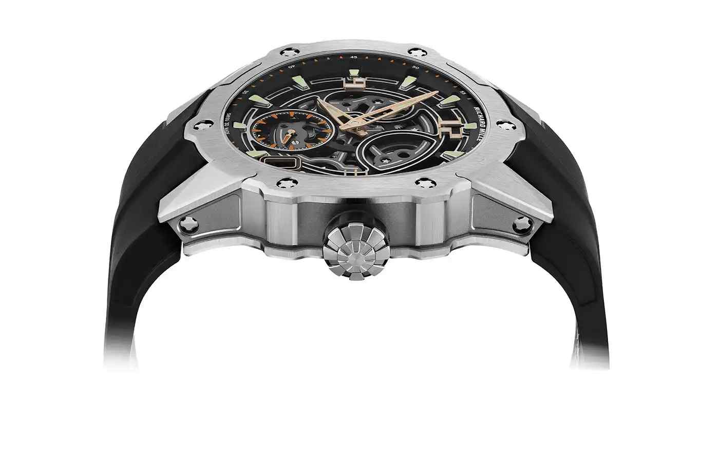 Barrel-shaped case of Richard Mille replica watch