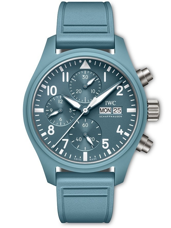 IWC Pilot’s Watch Chronograph 41 TOP GUN Miramar IW388117 super clone with stainless steel case and blue dial