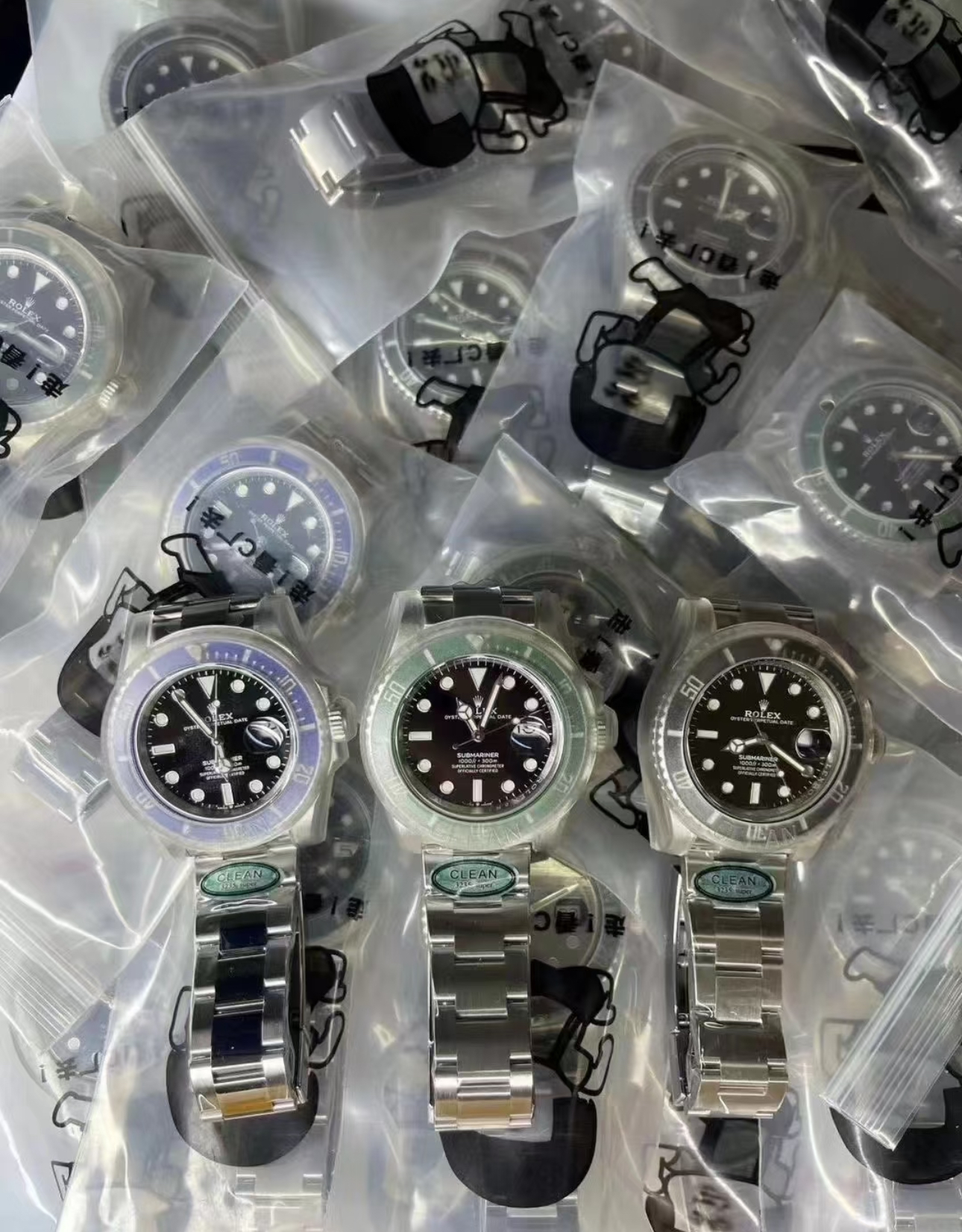 Early Replica Rolex watch showing low quality craftsmanship