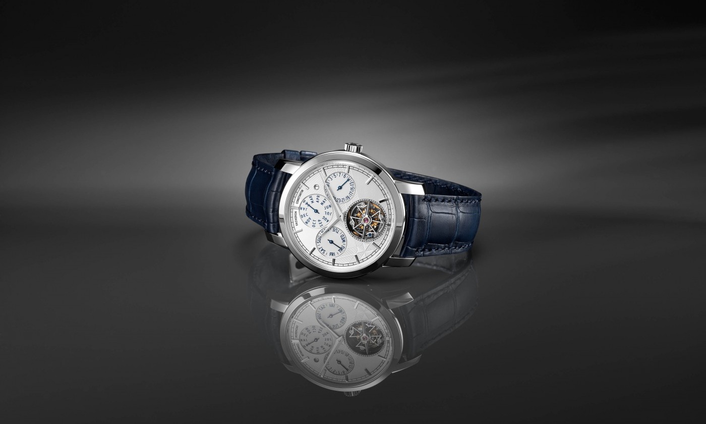 Vacheron Constantin Traditionnelle Tourbillon Perpetual Calendar Ref. 6300/000P-H056 super clone watch in platinum