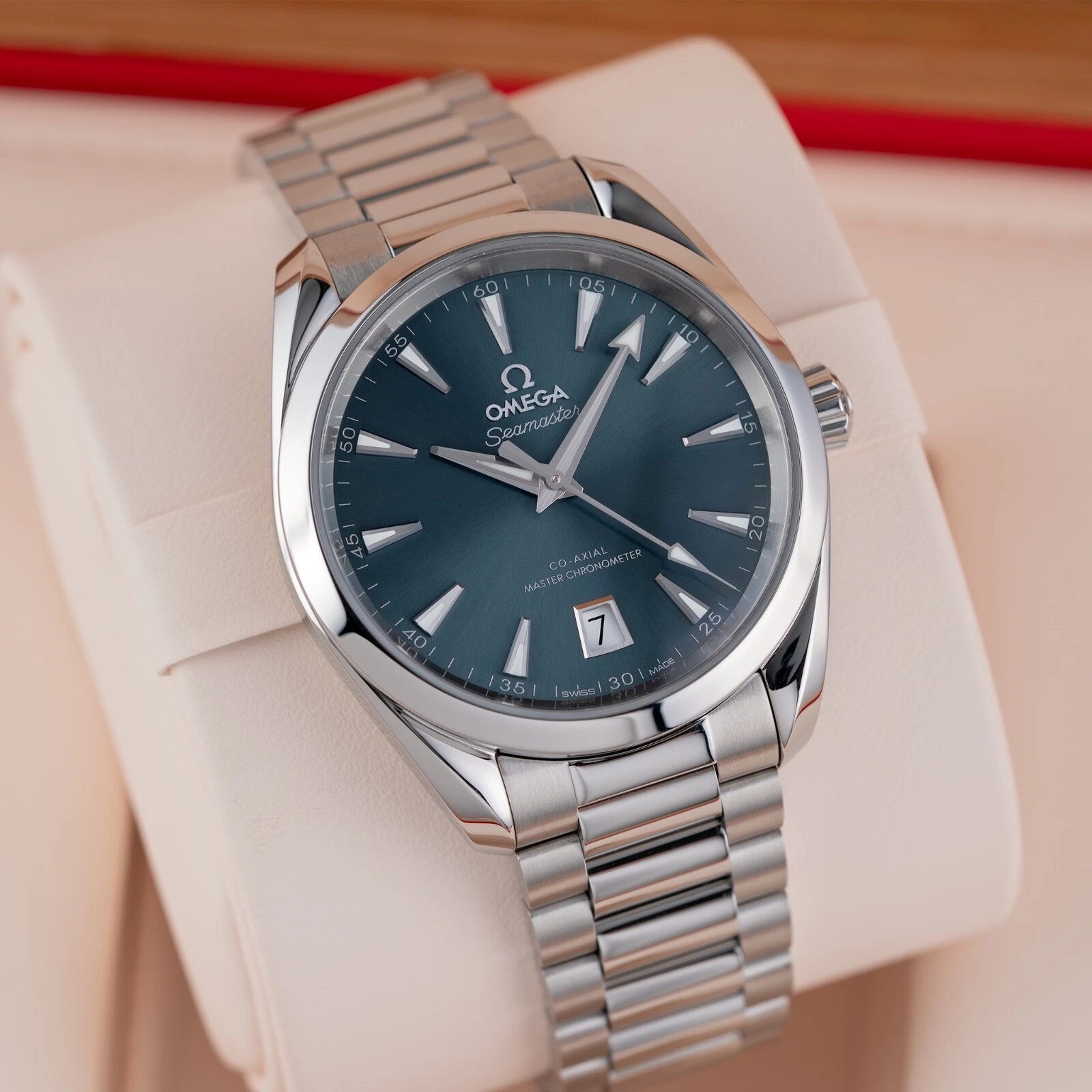 Omega Seamaster Ref. 220.10.38.20.03.003 Super Clone Watch – Blue Dial Stainless Steel Bracelet Fake Replica