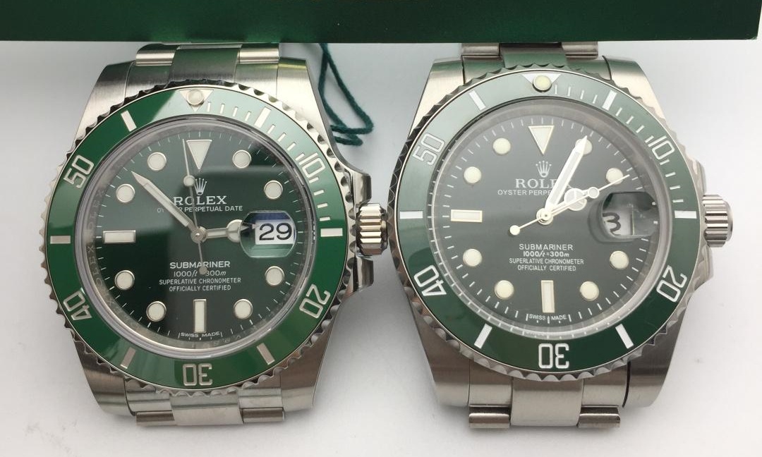 Comparison of imposter Rolex watches, bootleg Rolex models, and premium super clone Rolex from SwissReplicaClub