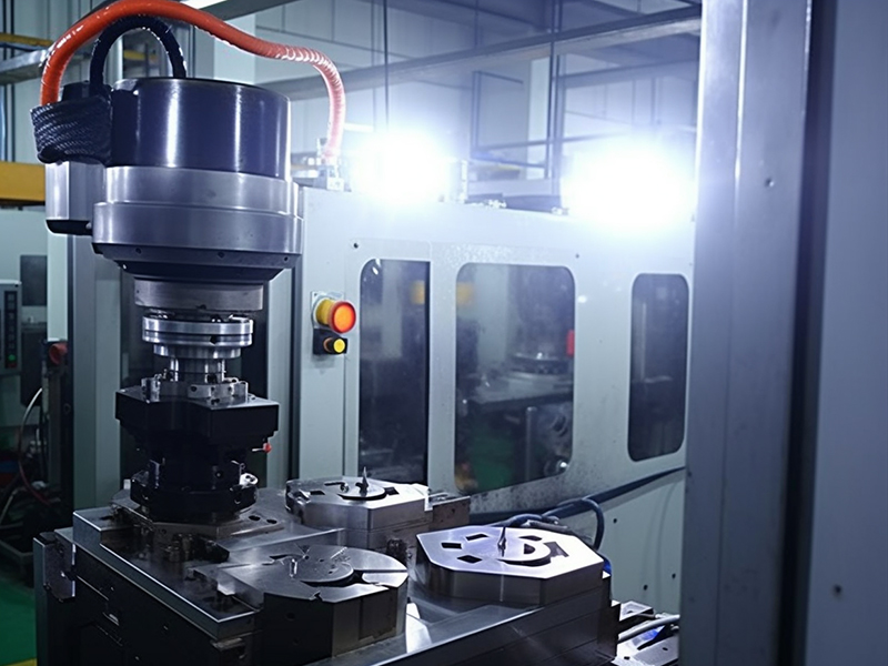 CNC lathe producing luxury watch cases with advanced alloy materials, achieving accurate weight and perfect replication of original watches.