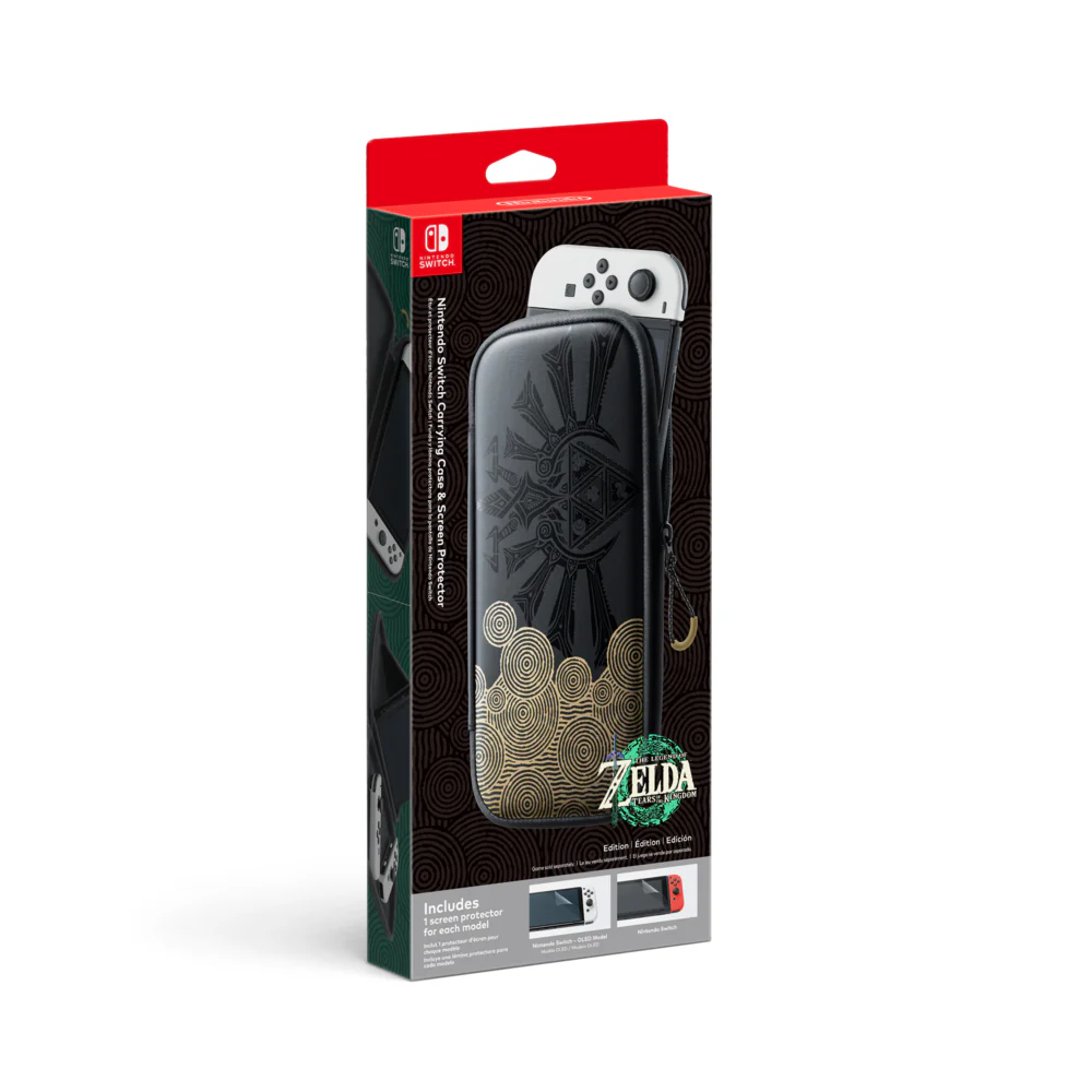 Nintendo The Legend Of Zelda Tears of The Kingdom Edition Switch Carrying Case & Screen Protector