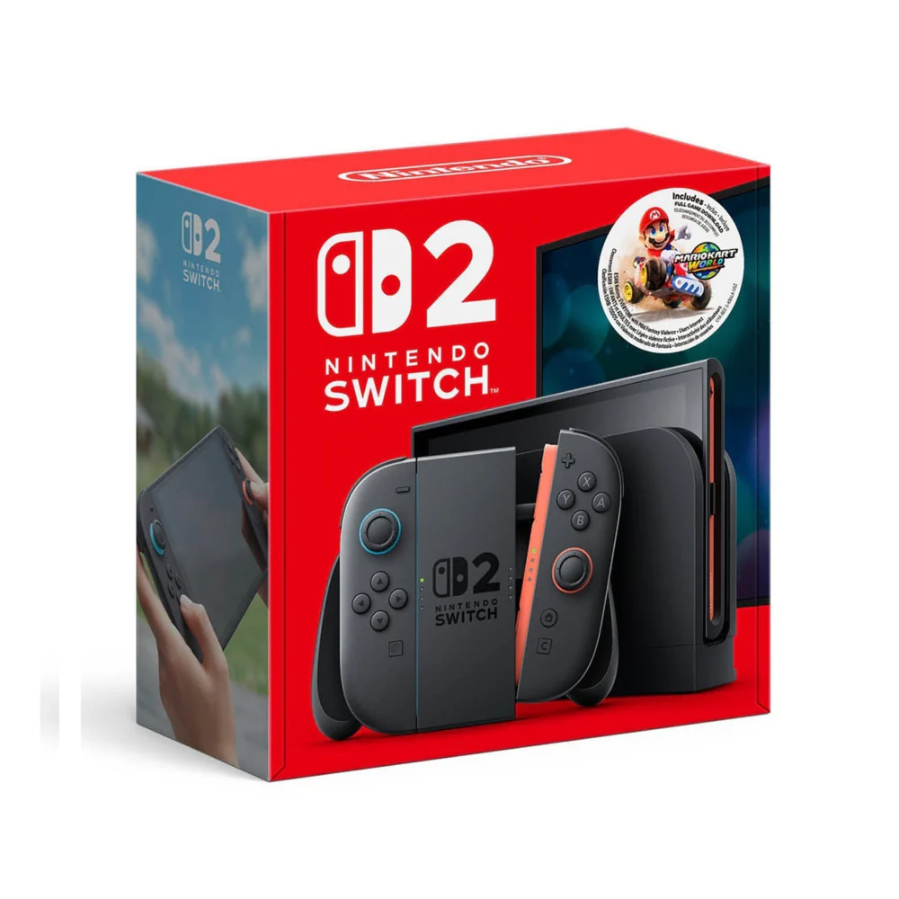 Nintendo Switch 2 Console with Mario Kart World Bundle - Black