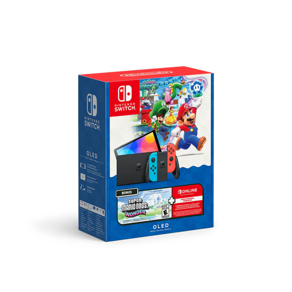 Nintendo Switch OLED Model Super Mario Bros. Wonder Bundle Console