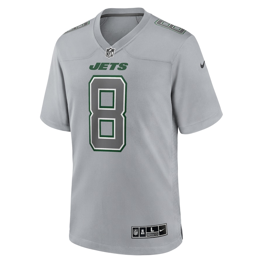 Aaron Rodgers New York Jets Nike Atmosphere Fashion Game Jersey – Heather Gray