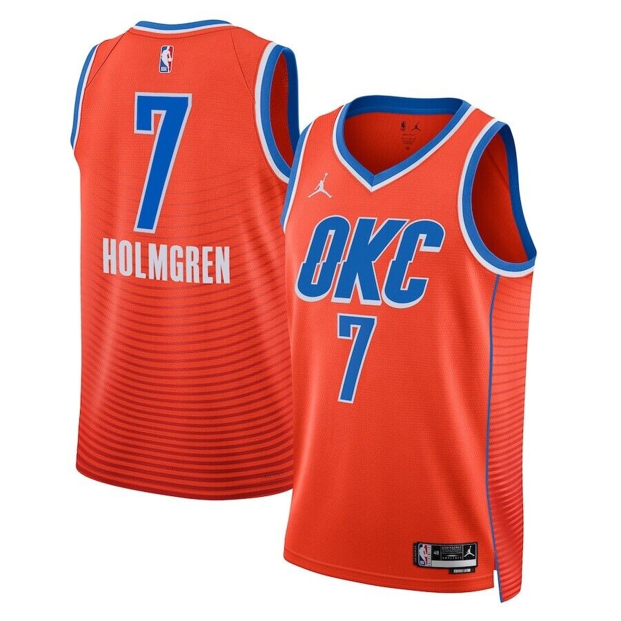 Oklahoma City Thunder Chet Holmgren Jordan 2022/23 NBA Swingman Statement Jersey