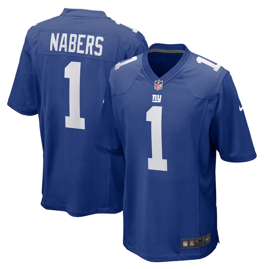 Malik Nabers New York Giants Nike Player Game Jersey – Royal