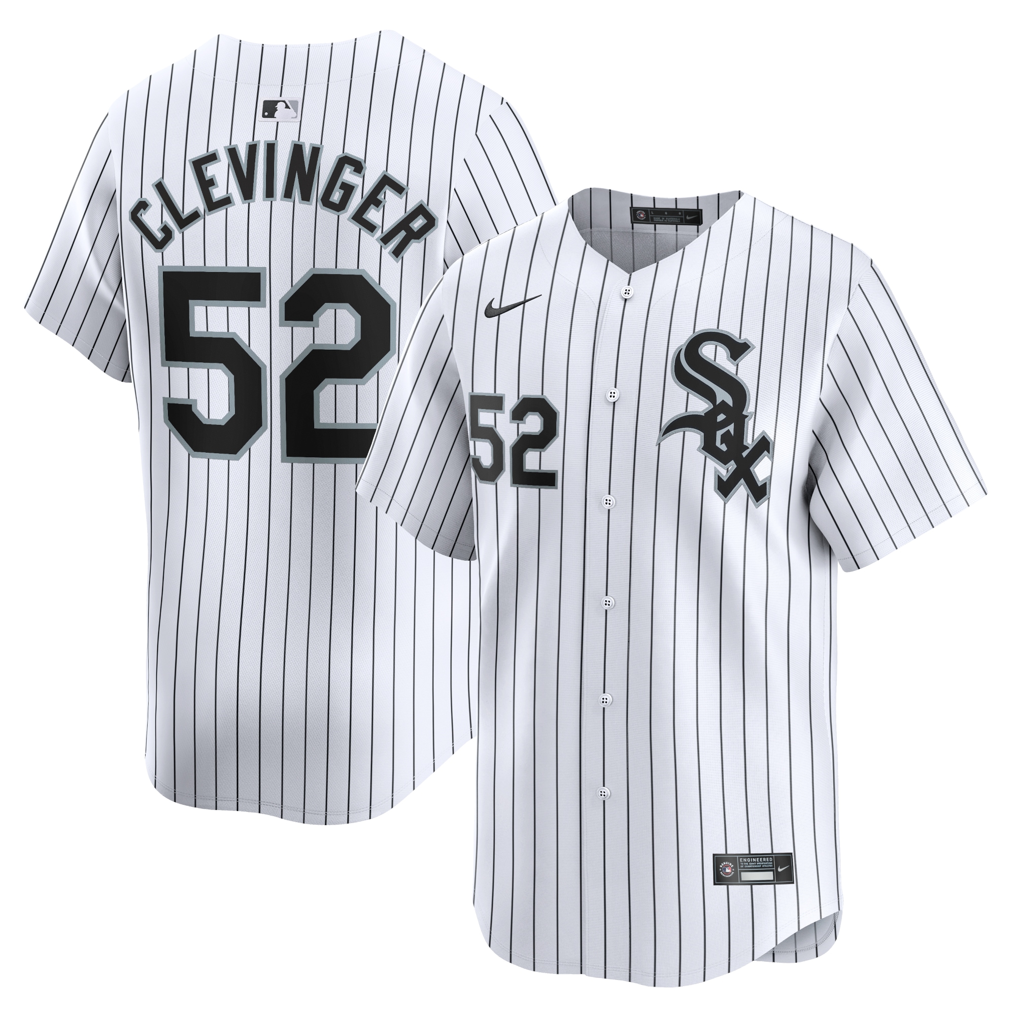 Chicago White Sox Mike Clevinger Nike White Home Limited Player Jersey