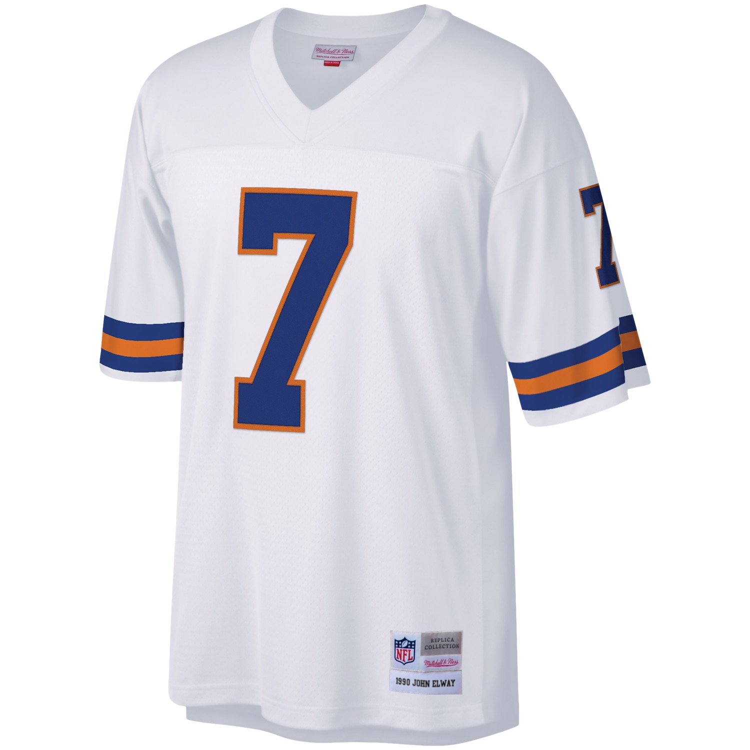 Denver Broncos John Elway Mitchell & Ness White 1990 Legacy Replica Jersey