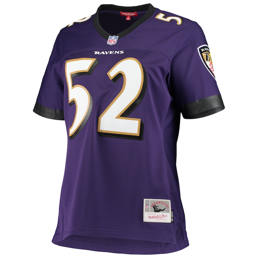 Women’s Baltimore Ravens Ray Lewis Mitchell & Ness Purple Legacy Replica Team Jersey