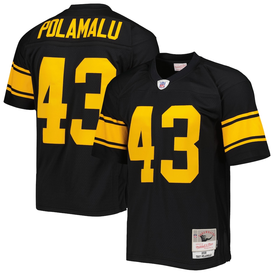 Troy Polamalu Pittsburgh Steelers Legacy Replica Jersey – Black