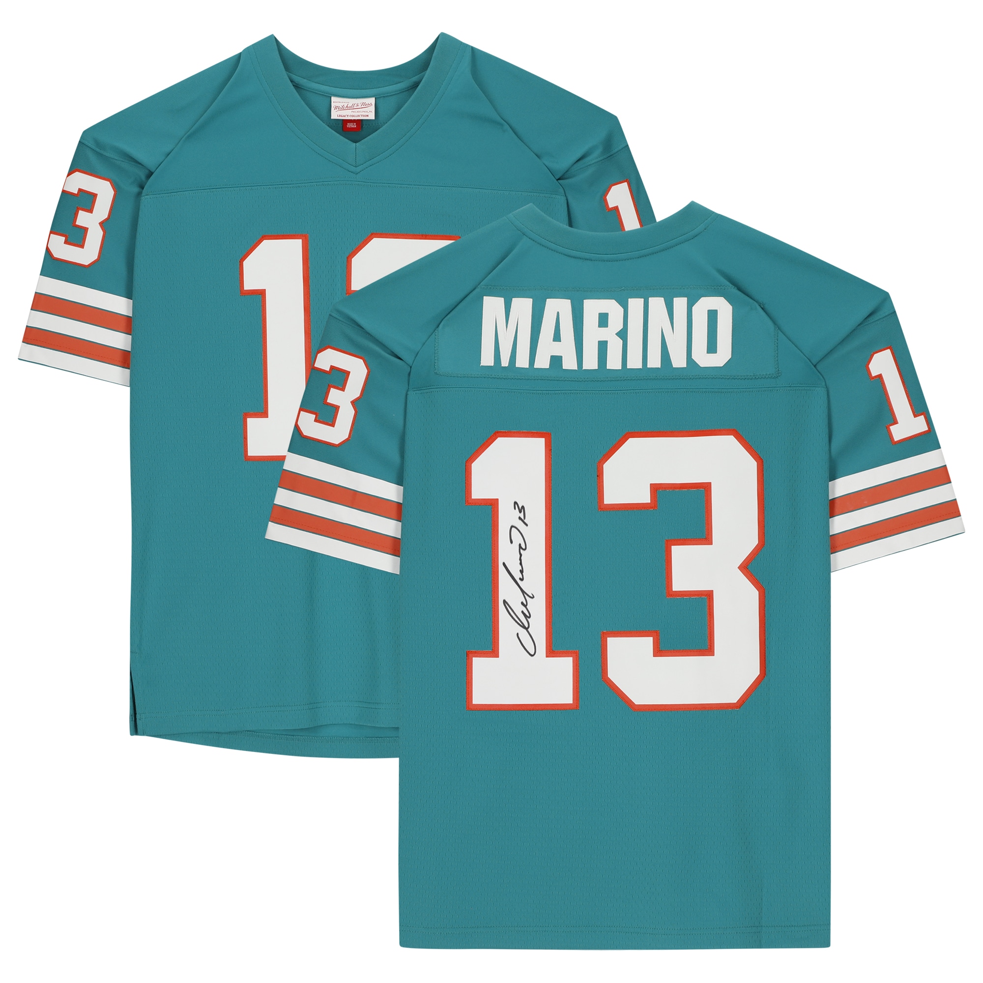Dan Marino Miami Dolphins Autographed Aqua Replica Jersey