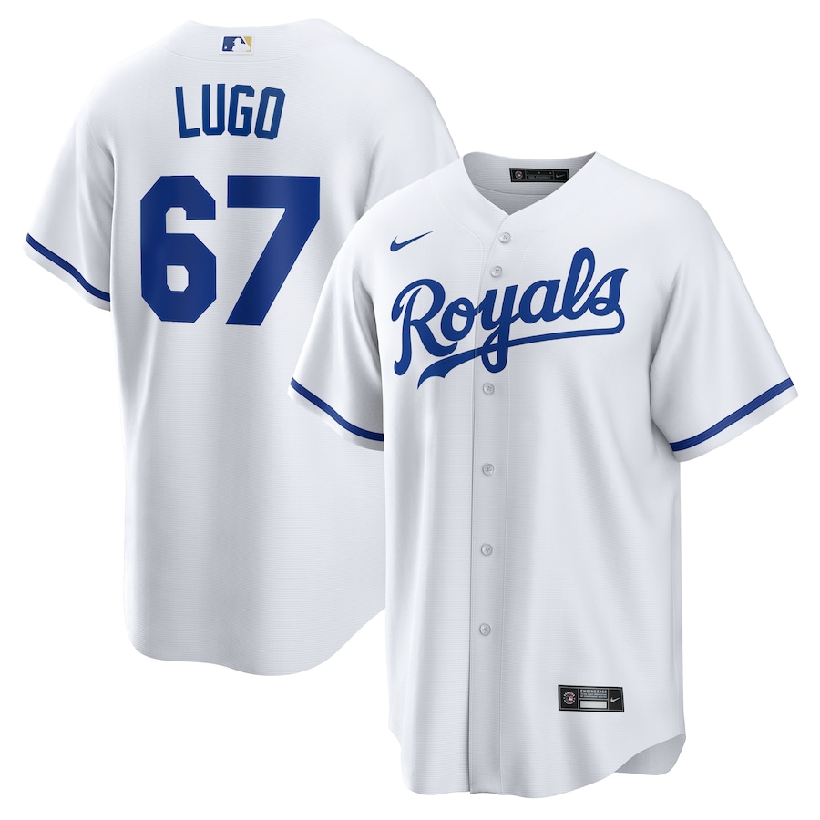 Men’s Kansas City Royals Seth Lugo Nike White Home Replica Jersey