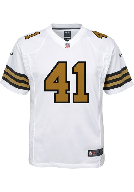 Alvin Kamara New Orleans Saints Youth White Nike Alt 2 Replica Football Jersey