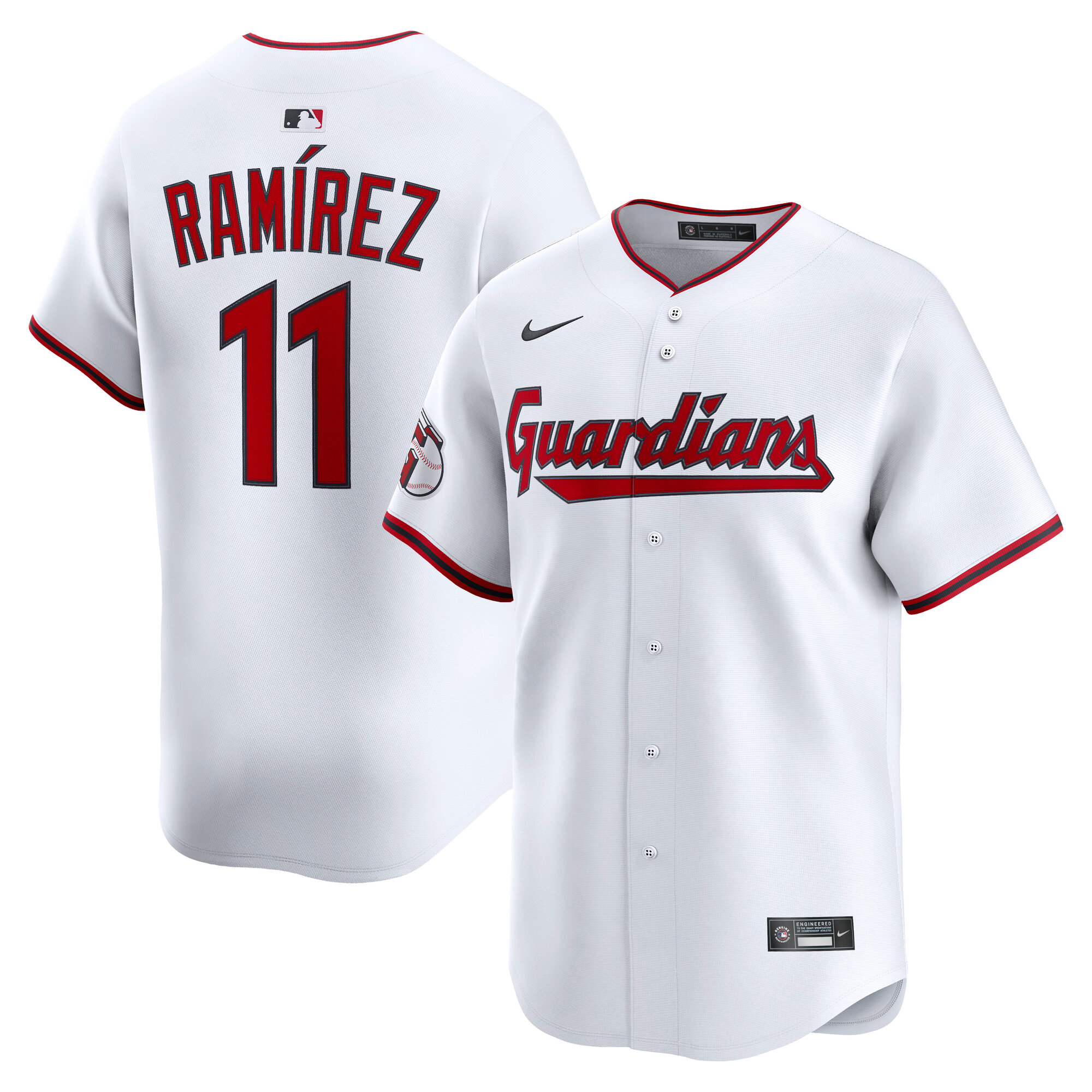Jose Ramirez Cleveland Guardians Nike Alternate Limited Jersey – White
