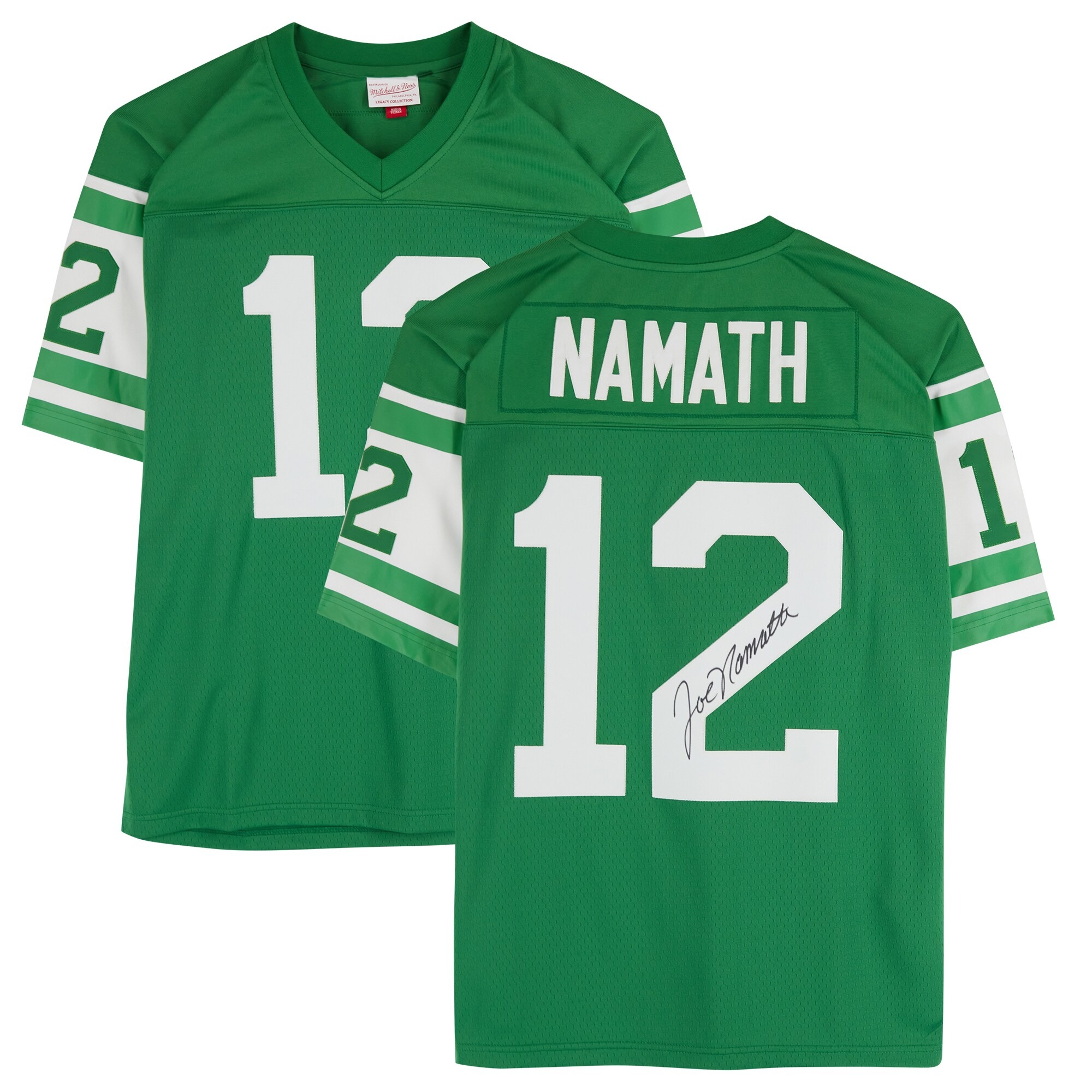 Joe Namath New York Jets Autographed Green Replica Jersey