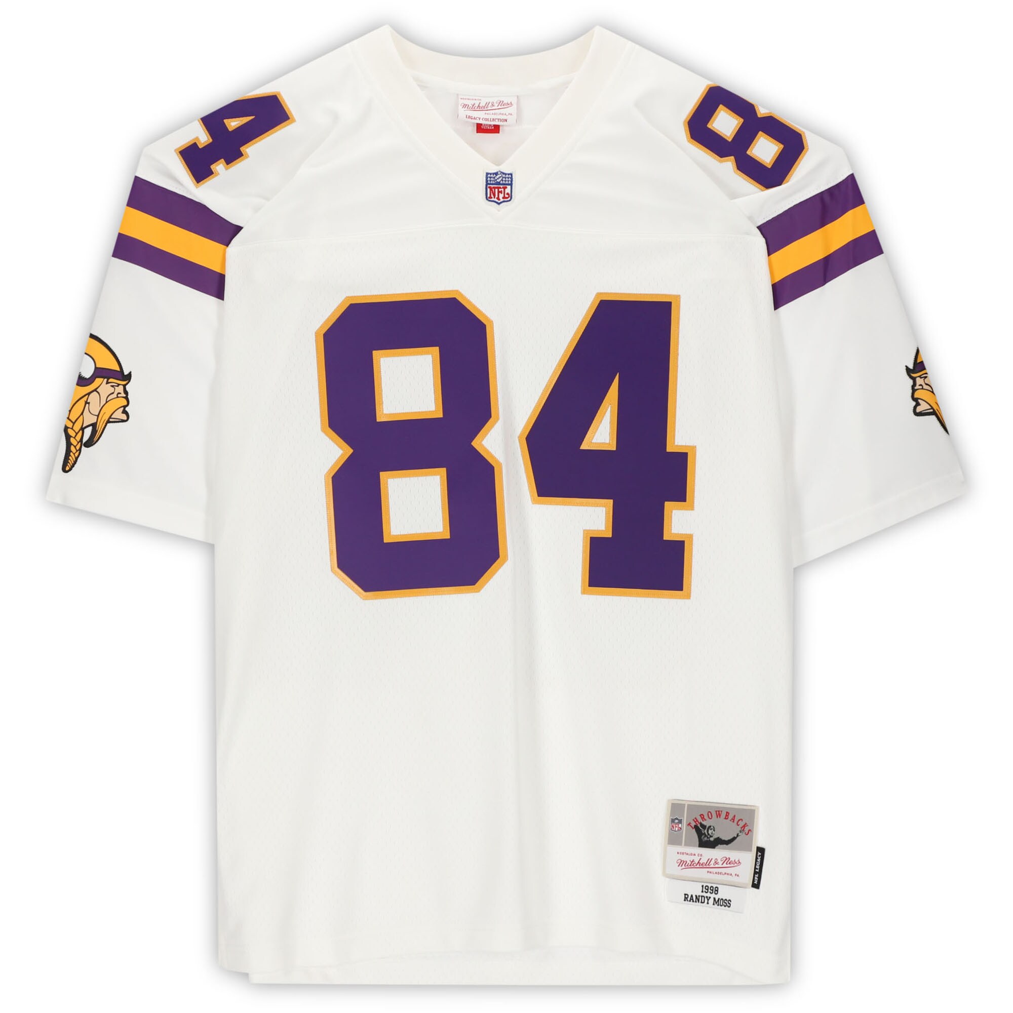 Randy Moss Minnesota Vikings Autographed White Replica Jersey