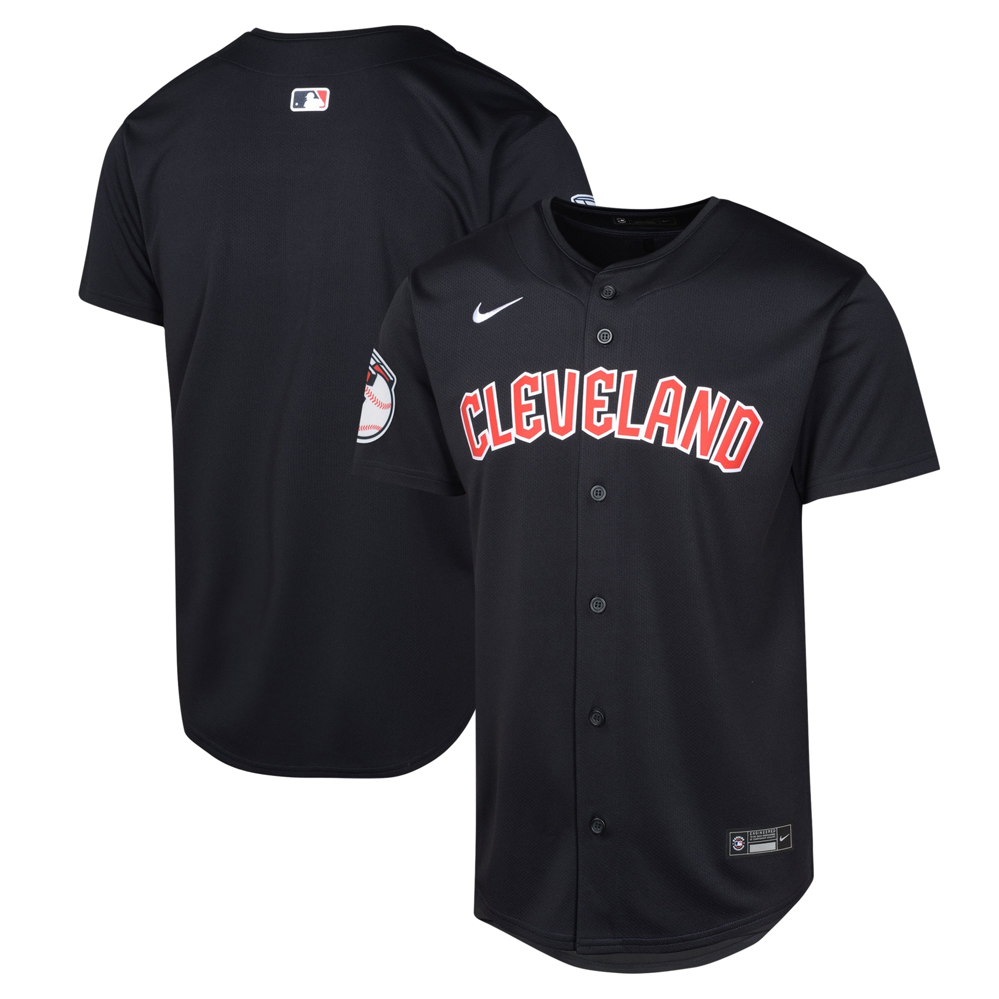 Youth Cleveland Guardians Jose Ramirez Nike Pitch Blue Alternate Limited Player Jersey.
