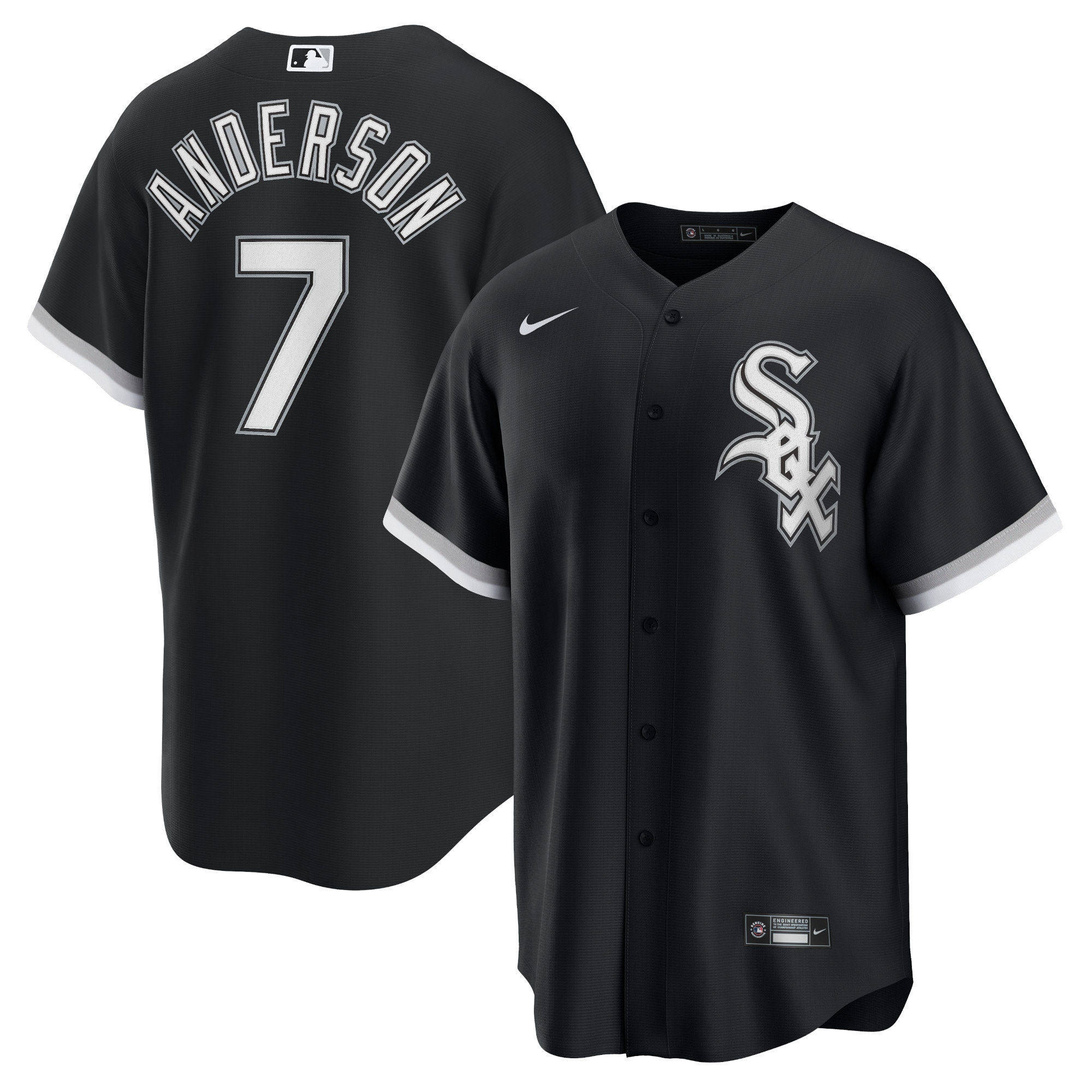 Chicago White Sox Tim Anderson Nike Black Alternate Replica Player Jersey