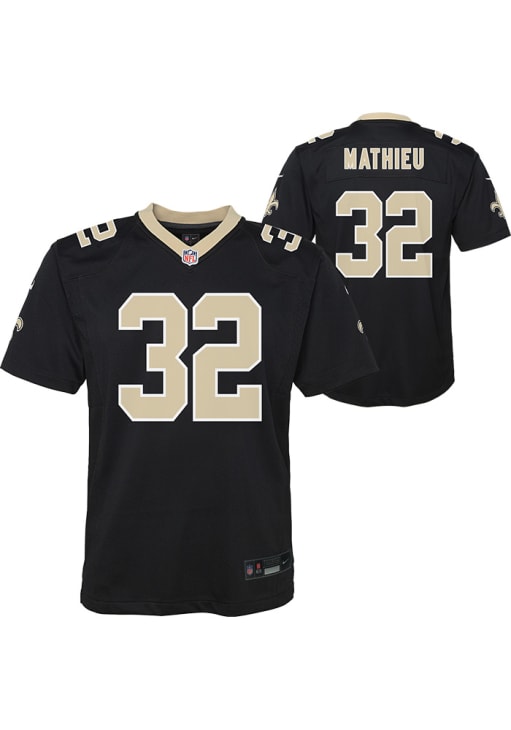 Tyrann Mathieu New Orleans Saints Youth Black Nike Replica Football Jersey