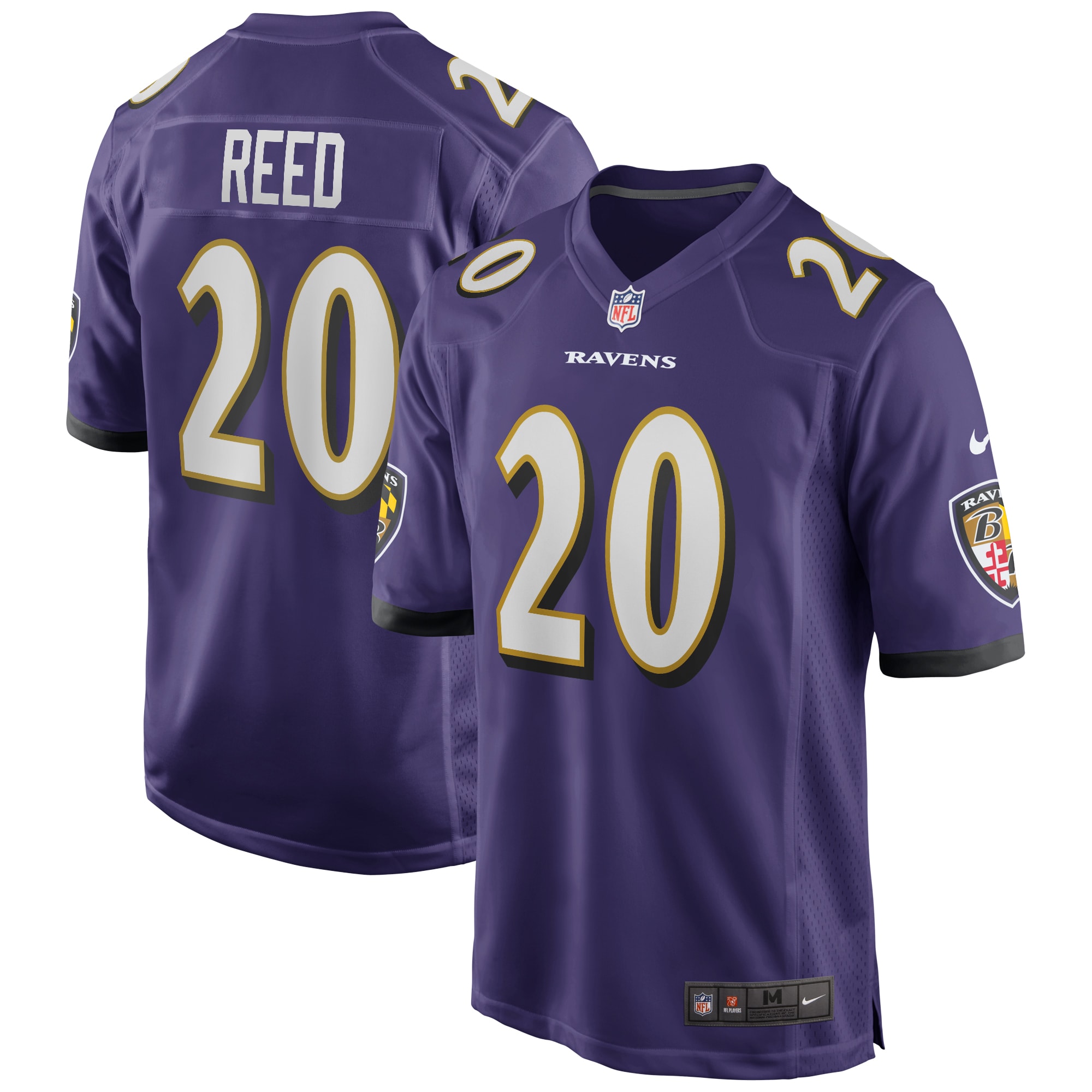 Baltimore Ravens Ed Reed Nike Purple Game Retired Player Jersey