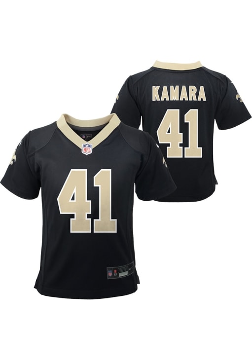 Alvin Kamara New Orleans Saints Boys Black Nike Replica Football Jersey