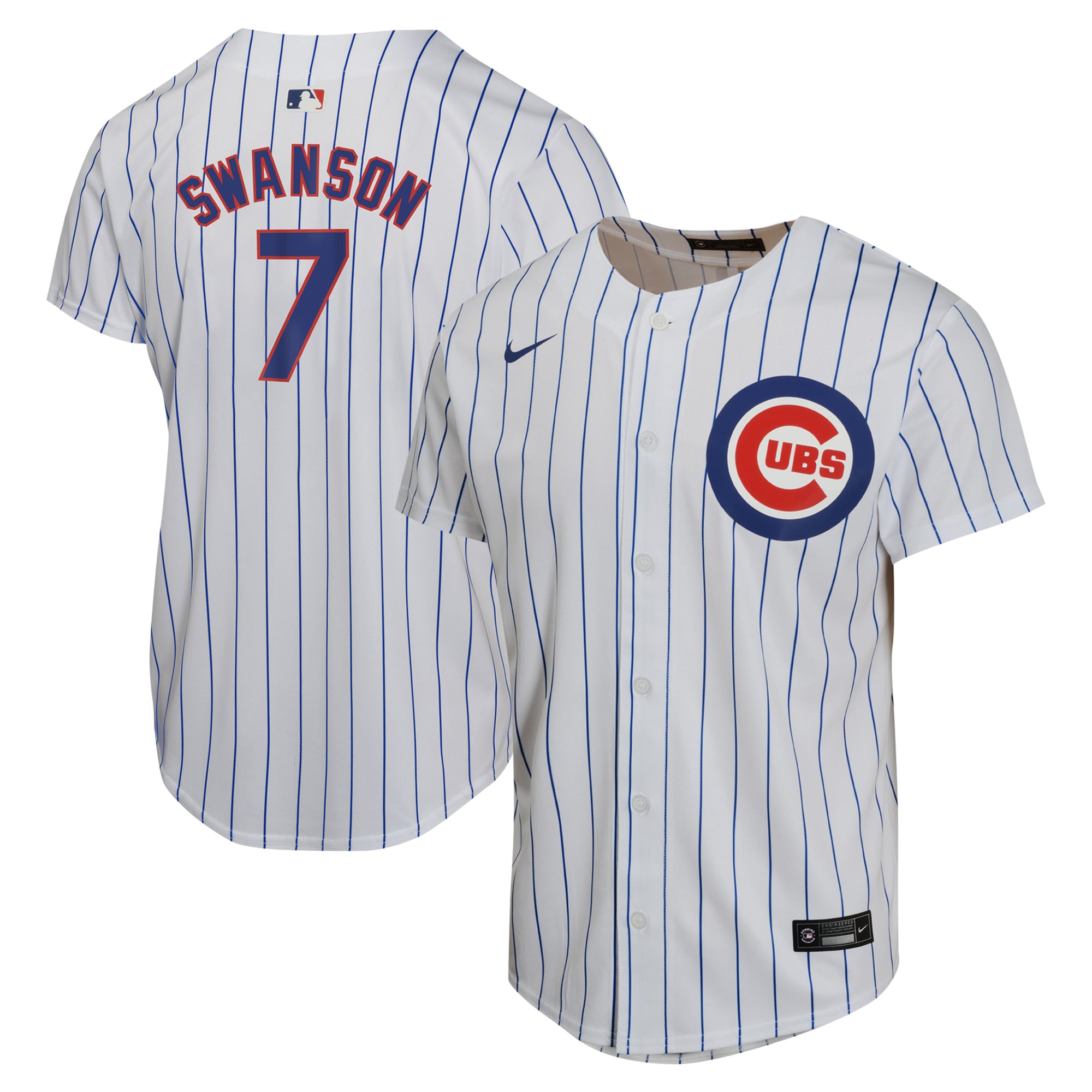 Chicago Cubs Dansby Swanson Nike White Replica Player Jersey