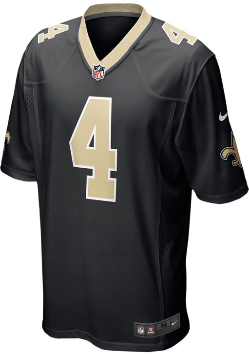 Derek Carr Nike New Orleans Saints Black Home Game Football Jersey