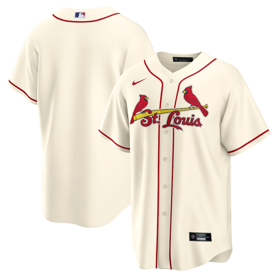 St. Louis Cardinals Nike Alternate Replica Team Jersey – Cream