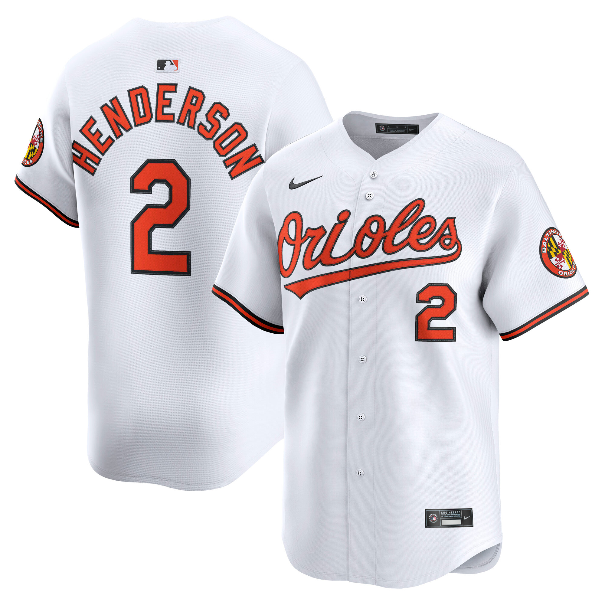 Gunnar Henderson Baltimore Orioles Nike Home Limited Player Jersey
