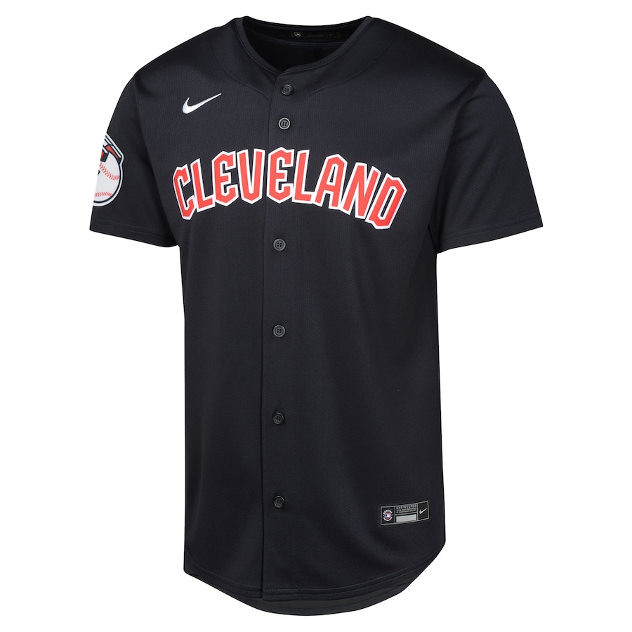 Youth Cleveland Guardians Jose Ramirez Nike Pitch Blue Alternate Limited Player Jersey.