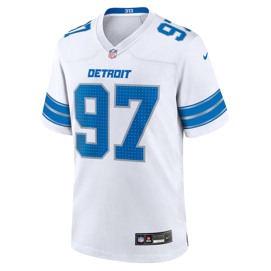 Detroit Lions Aidan Hutchinson Nike White Player Game Jersey