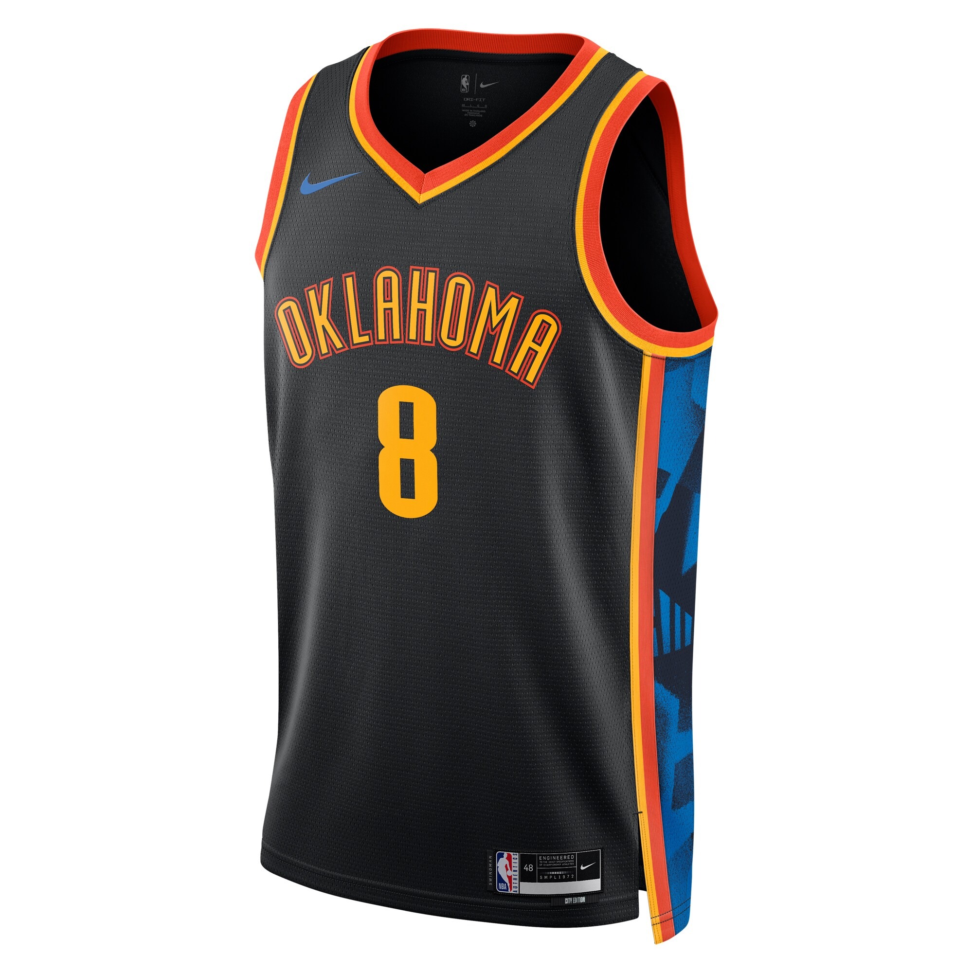 Oklahoma City Thunder Nike City Edition Swingman Jersey 2024 – Black