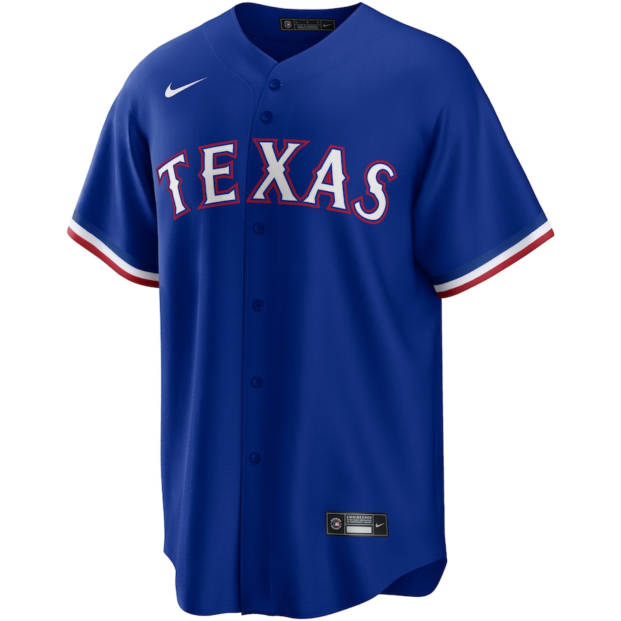 Texas Rangers Nike Alternate Replica Team Logo Jersey – Royal
