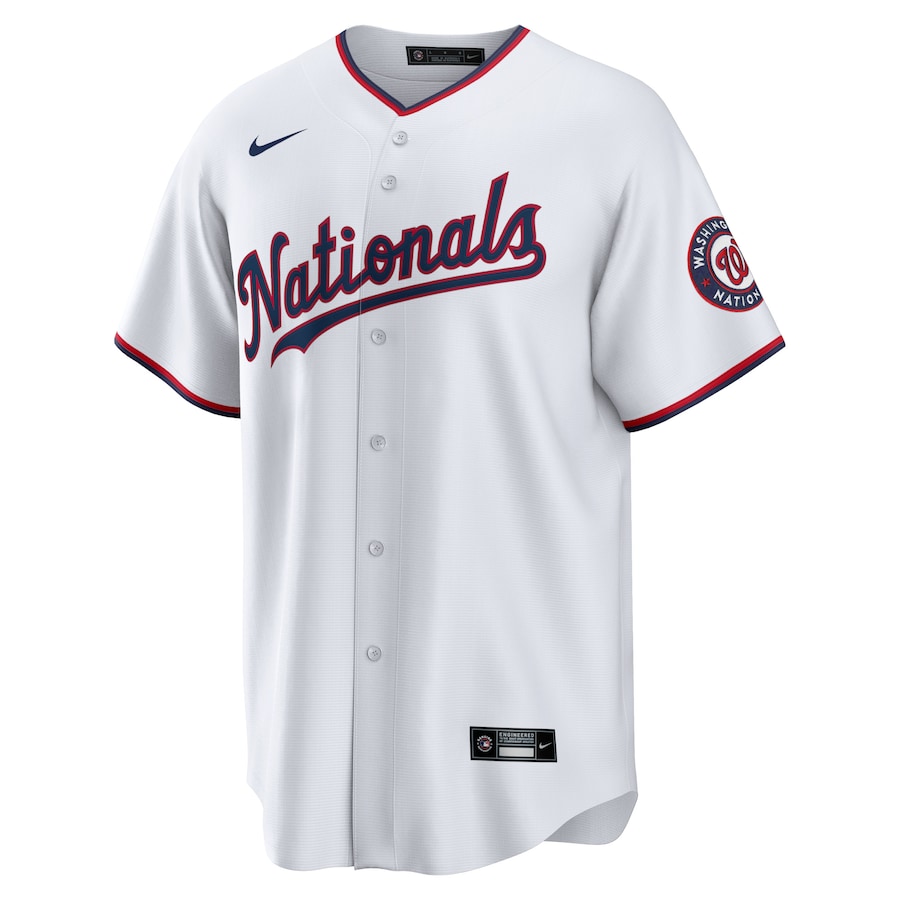 Washington Nationals C.J. Abrams Nike White Home Replica Jersey