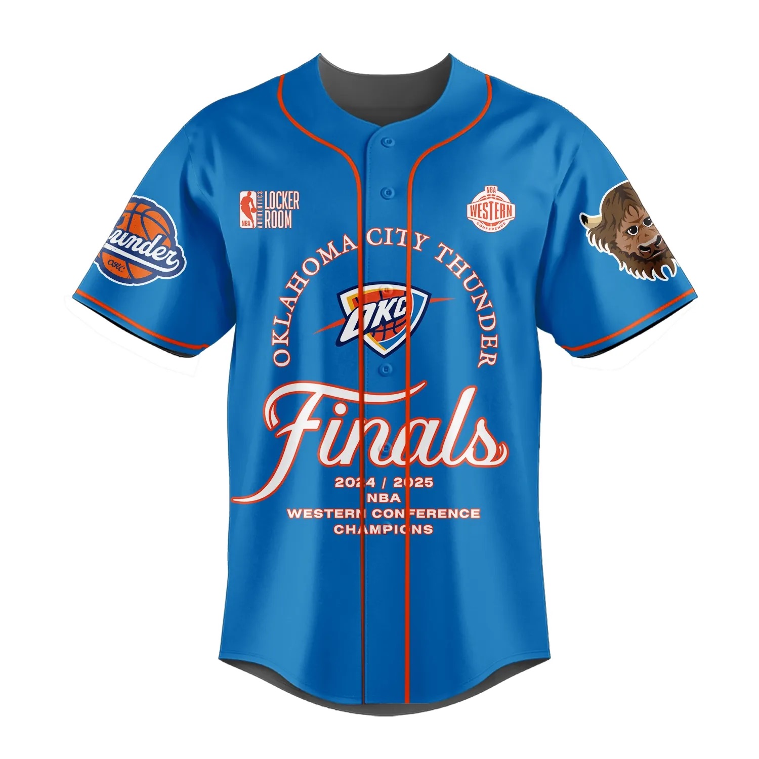 Oklahoma City Thunder x NBA Baseball Jersey Gift For Fans